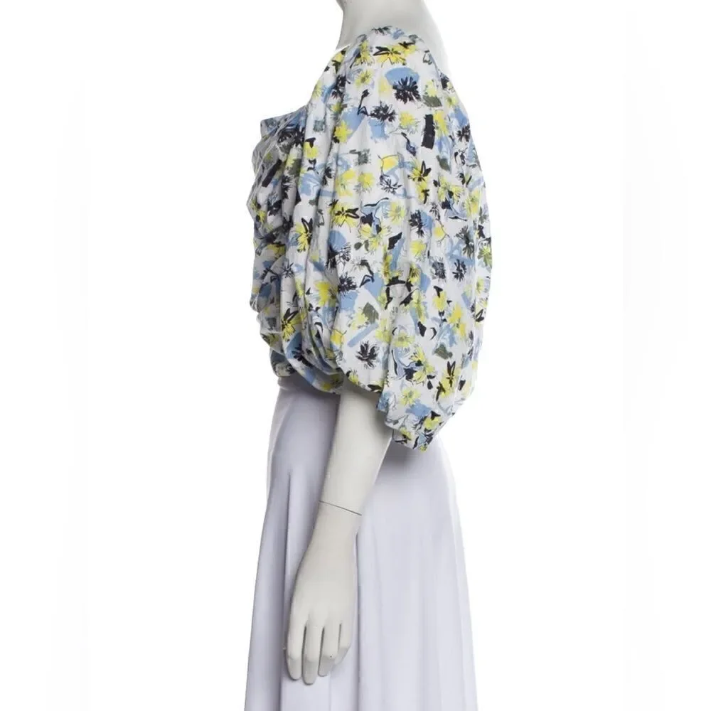 Tanya Taylor Floral Crop Top Size 8